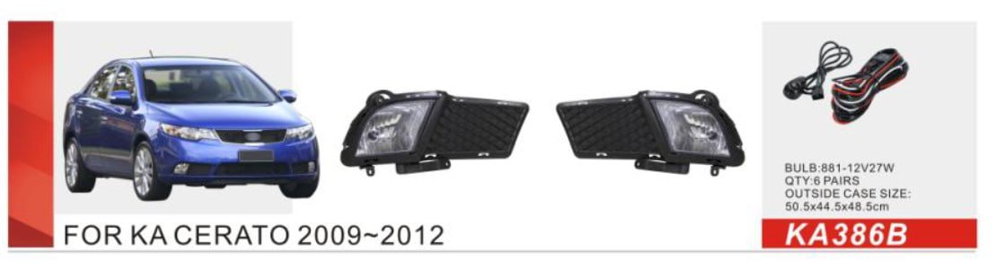 ���� ���. ������ KIA Cerato/2009-12/KA-386B/881-12V27W/��.��������