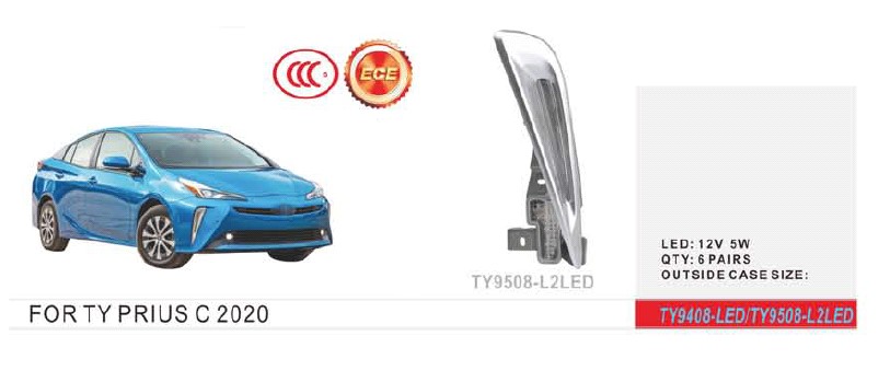 ���� ���. ������ Toyota Prius C 2020-/TY9508-L2LED/12V2W/1.5W/DRL+TURN/e�.��������