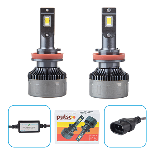����� PULSO M5/H8/H9/H11/H16/LED-chips CSP/9-16v/2*70w/16000Lm/6500K