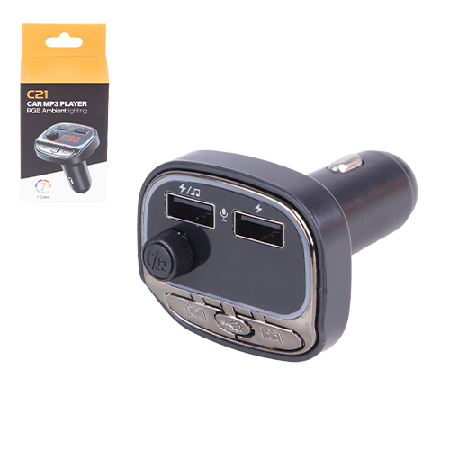 ��������� FM 5�1 C21 12-24v 2USB 5V-3.1A Type C 5V-3.1A TF card BT5.0 RGB-ambient light