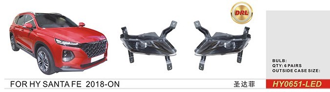 ���� ���. ������ Hyundai Santa Fe/2017-21/HY-0651LED/DRL