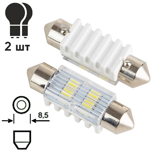 ����� PULSO/�������/LED SV8.5/T11x36mm/4 SMD-5730/9-18v/90Lm