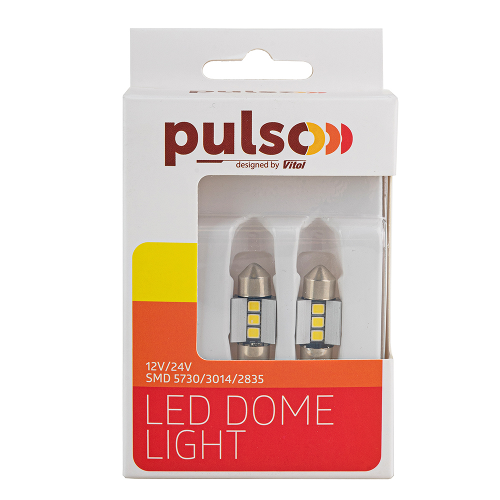 ����� PULSO/�������/LED SV8.5/T11x28mm/3 SMD-2835/9-18v/210Lm