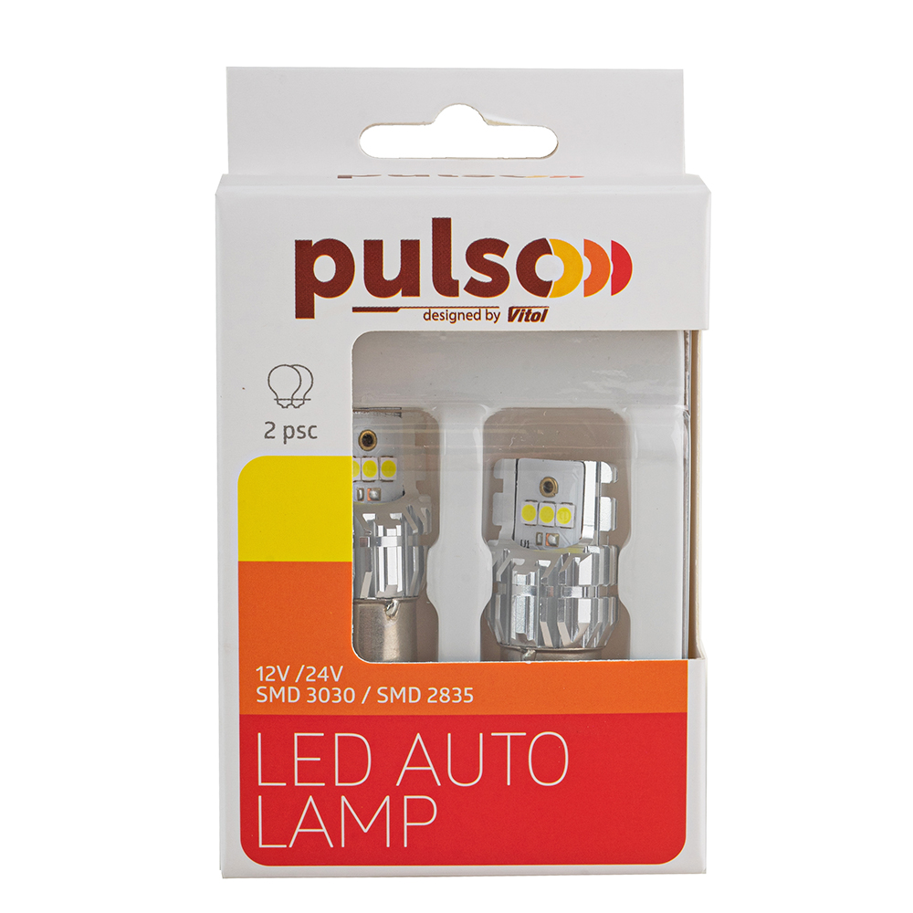 ����� PULSO/���������/LED 1156/BA15s/6SMD-2835/9-32v/1050lm