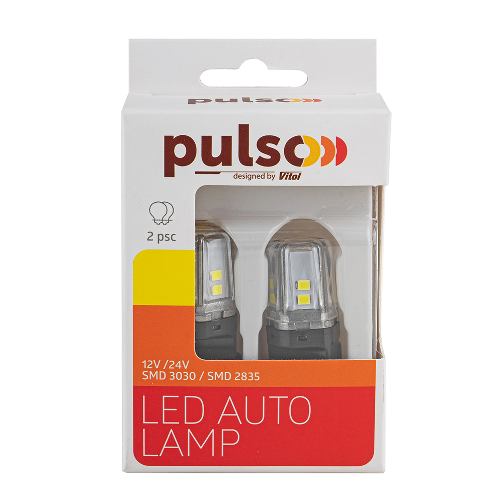 ����� PULSO/���������/LED 3156/W2.5x16q/12SMD-2835/1�������/9-36v/550lm/WHITE