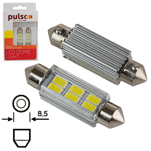 ����� PULSO/�������/LED SV8.5/T11x41mm/6 SMD-5730/9-18v/130Lm