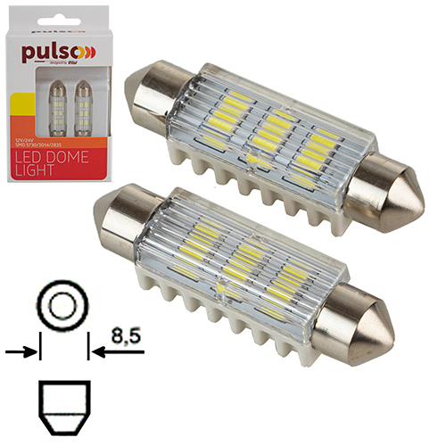 ����� PULSO/�������/LED SV8.5/T11x41mm/6 SMD-5730/9-18v/100Lm