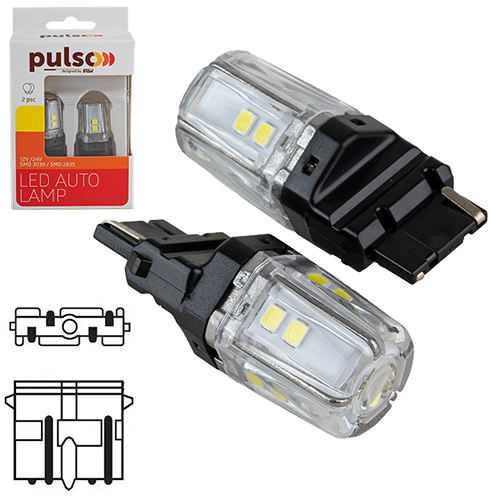 ����� PULSO/���������/LED 3156/W2.5x16q/12SMD-2835/1�������/9-36v/550lm/WHITE