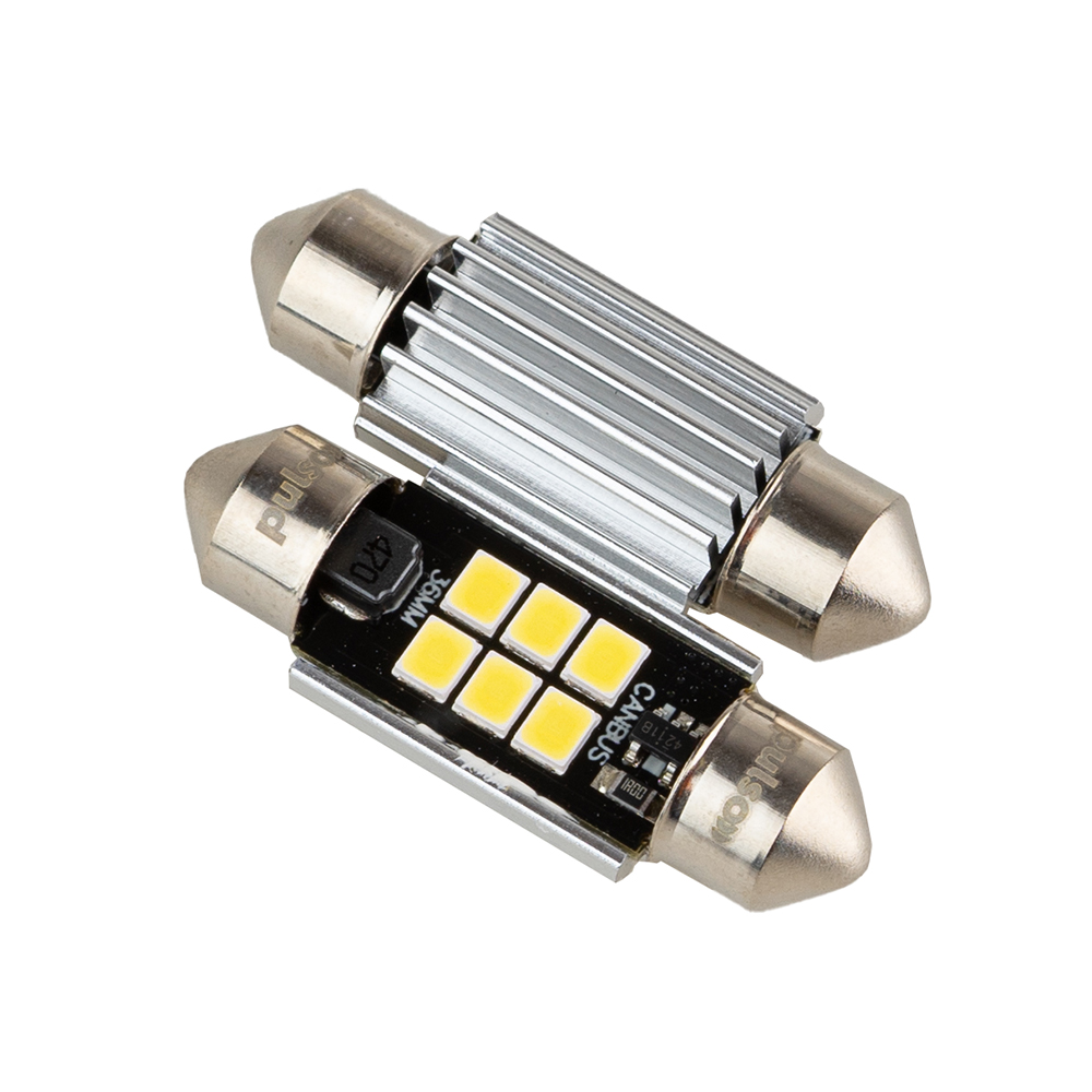 ����� PULSO/�������/LED C5W/36��/CANBUS/9SMD-2835/12v/2,9W/315lm White