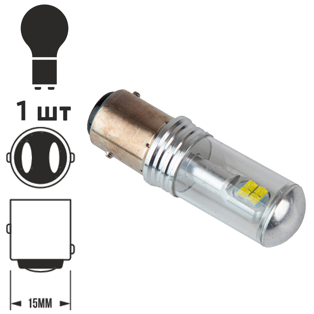 ����� PULSO/���������/LED 1157/8SMD-3030/12-24v/2w/80lm White