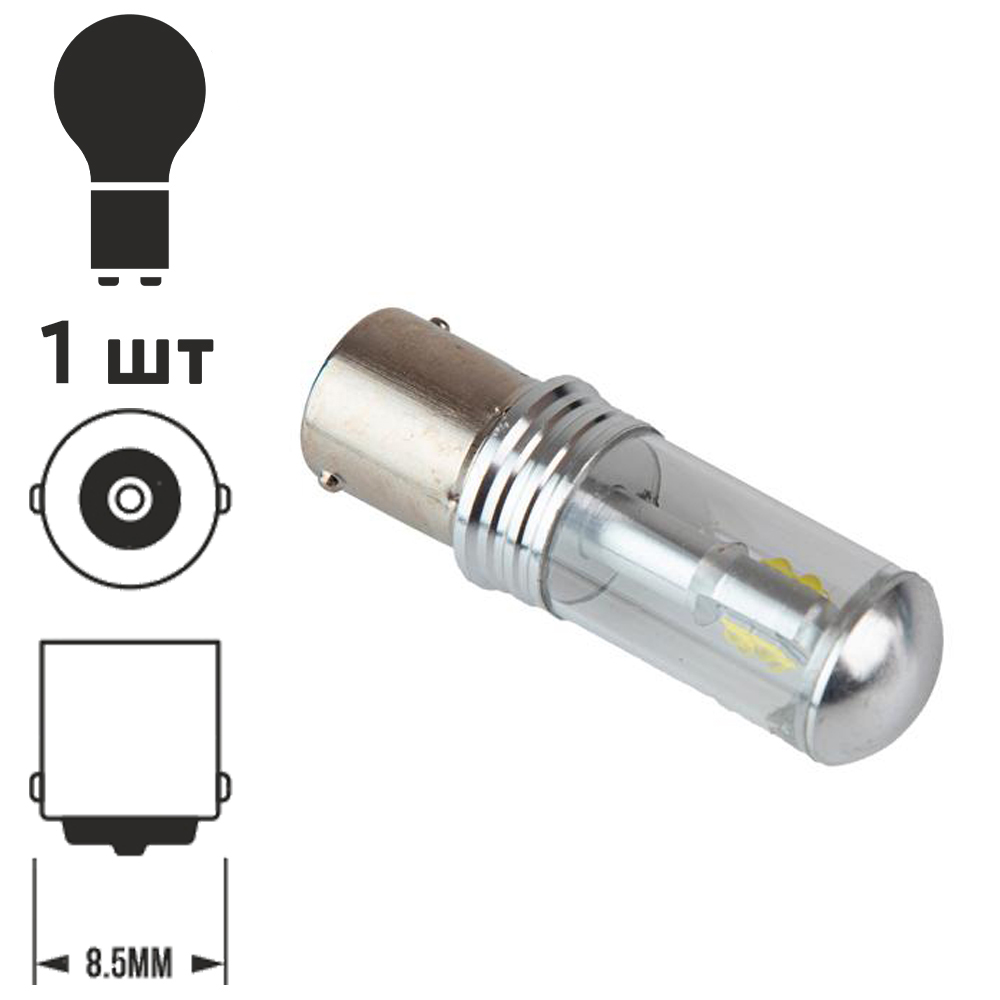 ����� PULSO/���������/LED 1156/8SMD-3030/12-24v/2w/80lm White