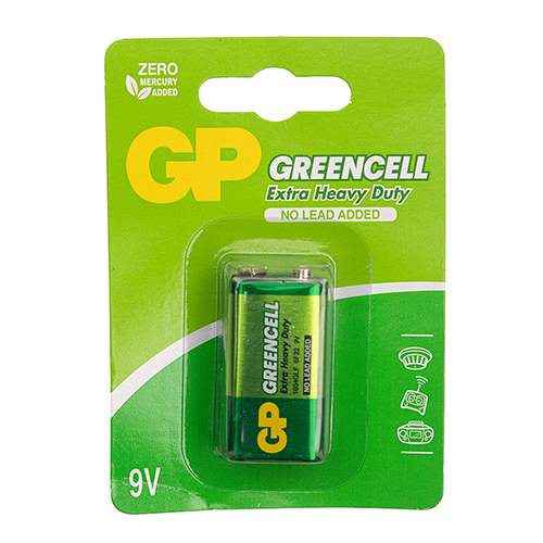 ��������� GP GREENCELL ������� 6F22 ����� (1�� �� ������)