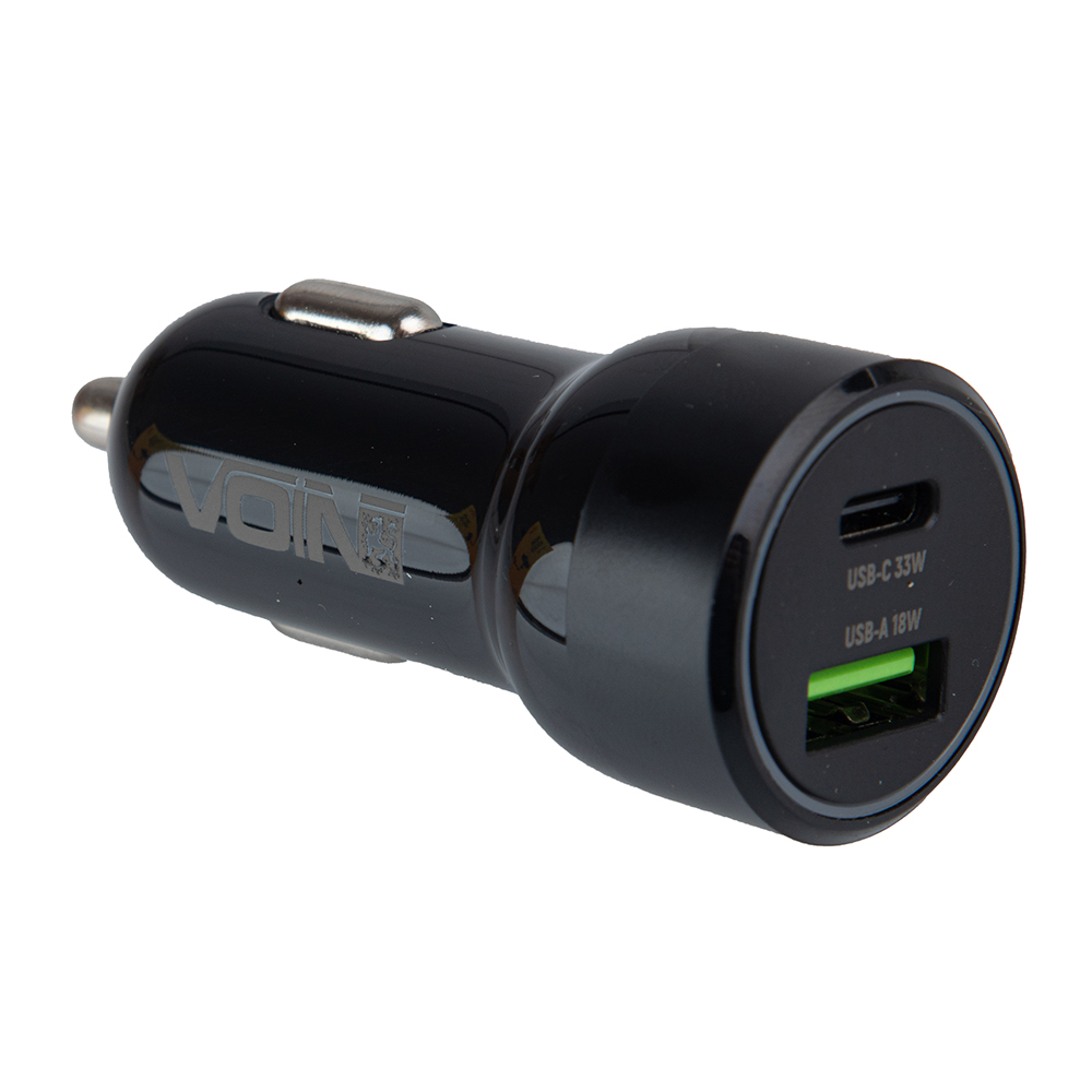 ������������ �������� ������� VOIN 51W, 1USB QC3.0 18W + 1PD 33W, 12/24V