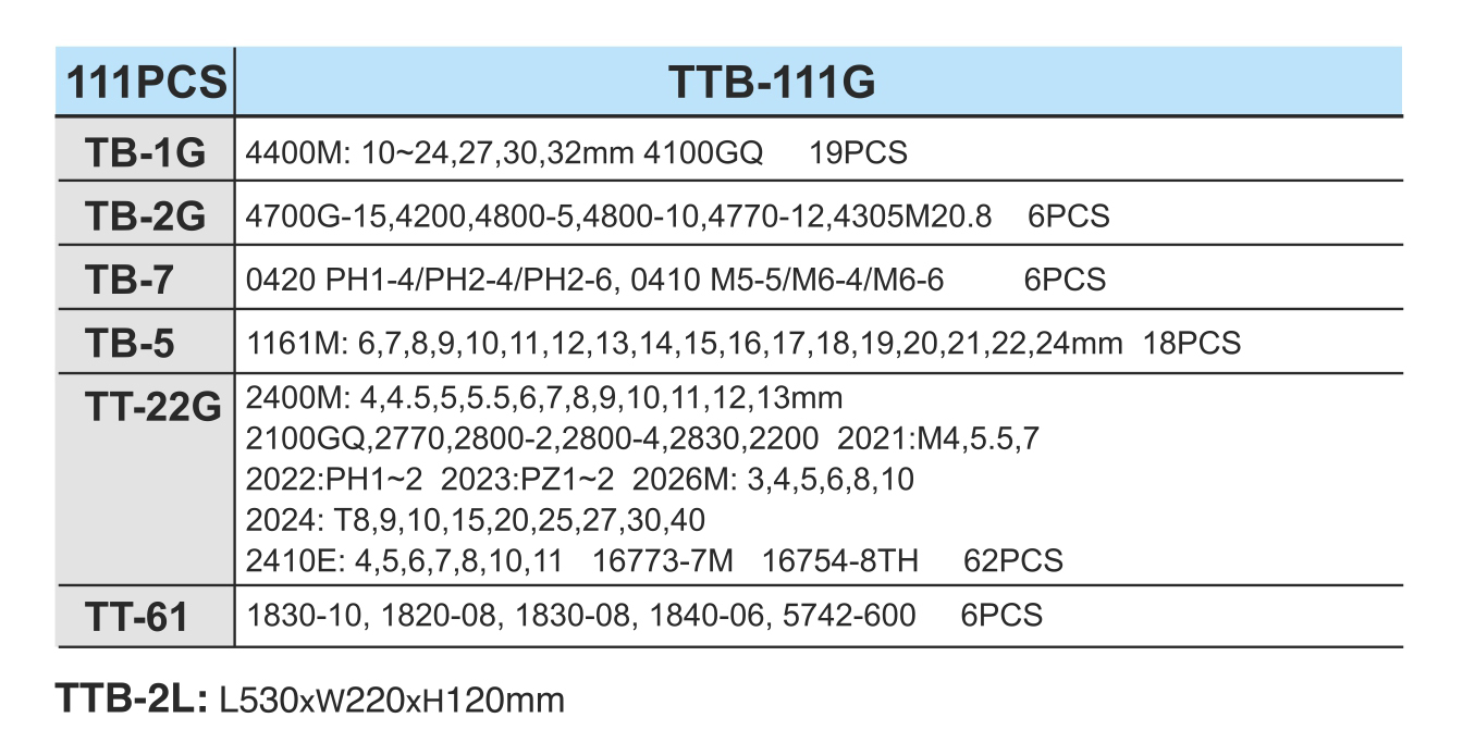 ���� ����������� 111 �������� (TTB-111G) HANS