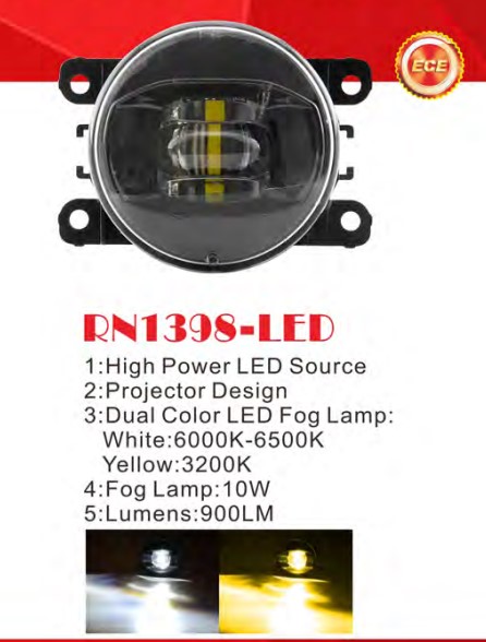 ���� ���. ������ Renault/HD/NS/MB/SZ Cars/RN1398-LED/12V10W900Lm/3000K&6000K/e�.��������
