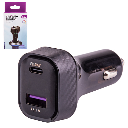 ������������ �������� ������� K27 12-24v USB 5V-3.1A Type C 5V-3.1A  + ���������