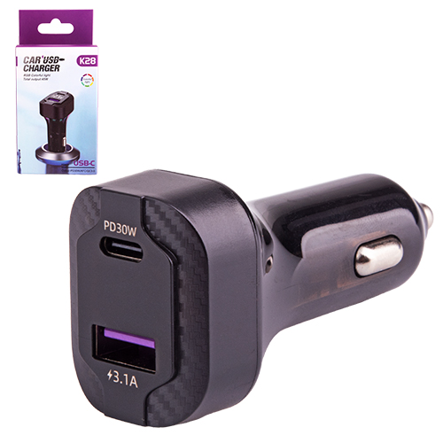 ������������ �������� ������� K28 12-24v USB 5V-3.1A Type C 5V-3.1A + ���������