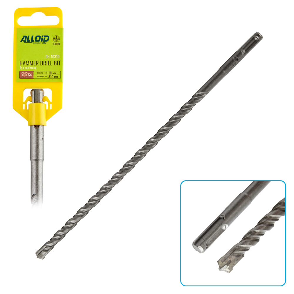 ��� �� ������ SDS-plus S4 QUADRO 10x310�� Alloid