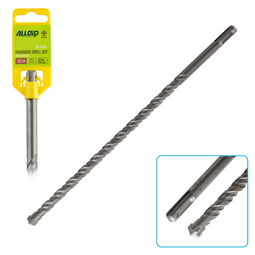 ��� �� ������ SDS-plus S4 QUADRO 12x310�� Alloid