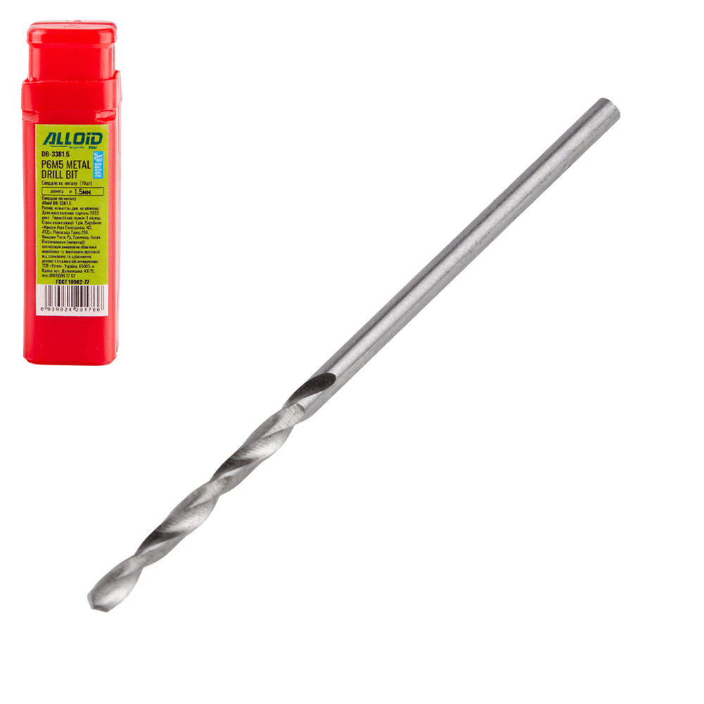 ������� �� ������ 1,5�� DIN338 Alloid