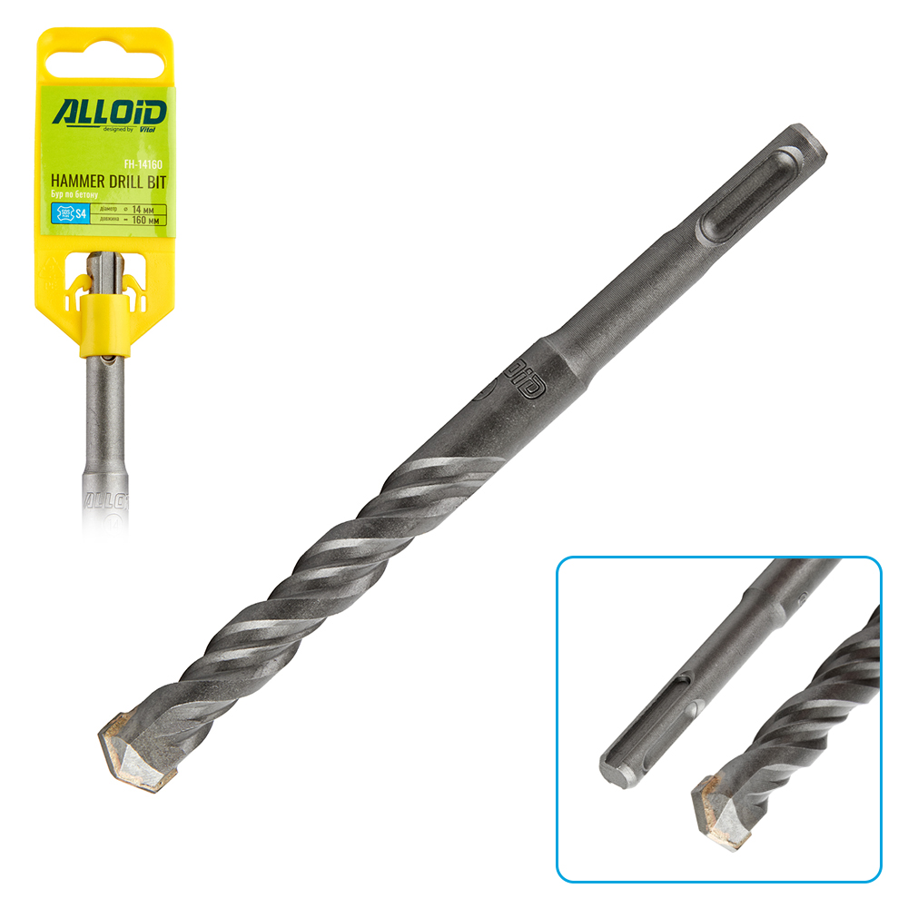 ��� �� ������ SDS-plus S4 14x160�� � Alloid