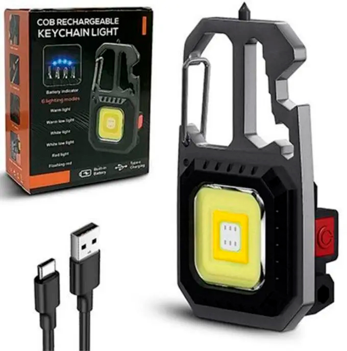 ˳���� MULTIFUNCTIONAL 5138/KL-535-COB ULTRA(white+yellow+red), multitool, Li-Ion ����������, ������, ������, ��������, �� Type-C