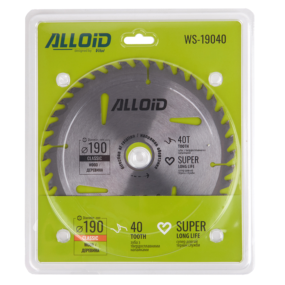 ���� ��������� �� ������ � ��������������� ��������� 190�30/25,4��, 40 ���� Alloid