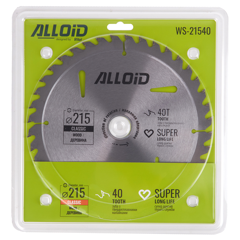 ���� ��������� �� ������ � ��������������� ��������� 215�30/25,4��, 40 ���� Alloid