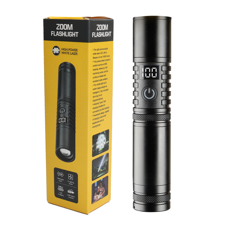 ˳���� S2304-WHITE LASER LED PM10-TG, 1x18650/3xAAA, power bank, �� Type-C, zoom