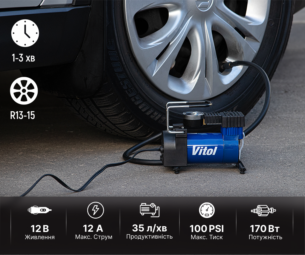 ��������� "ViTOL" K-20 100psi/12Amp/35�/����������