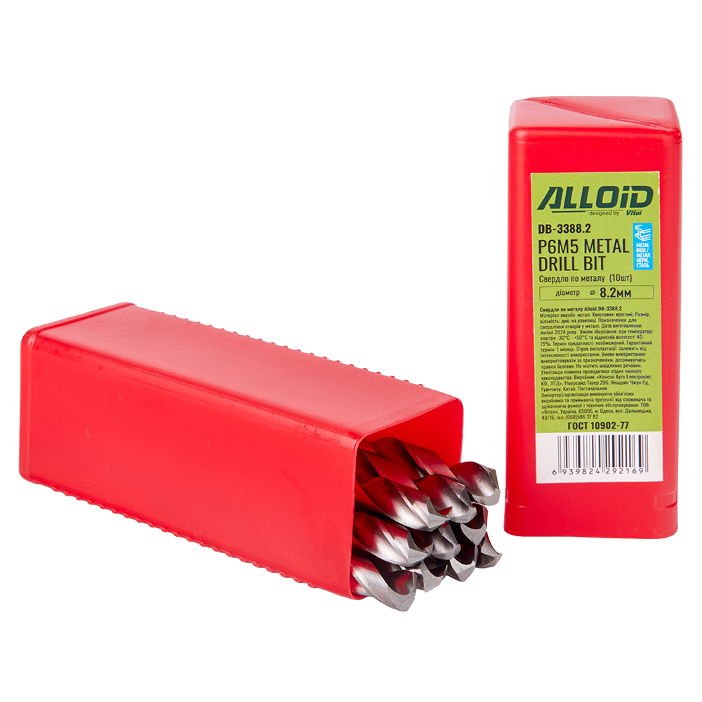 ������� �� ������ 8.2�� DIN338 Alloid