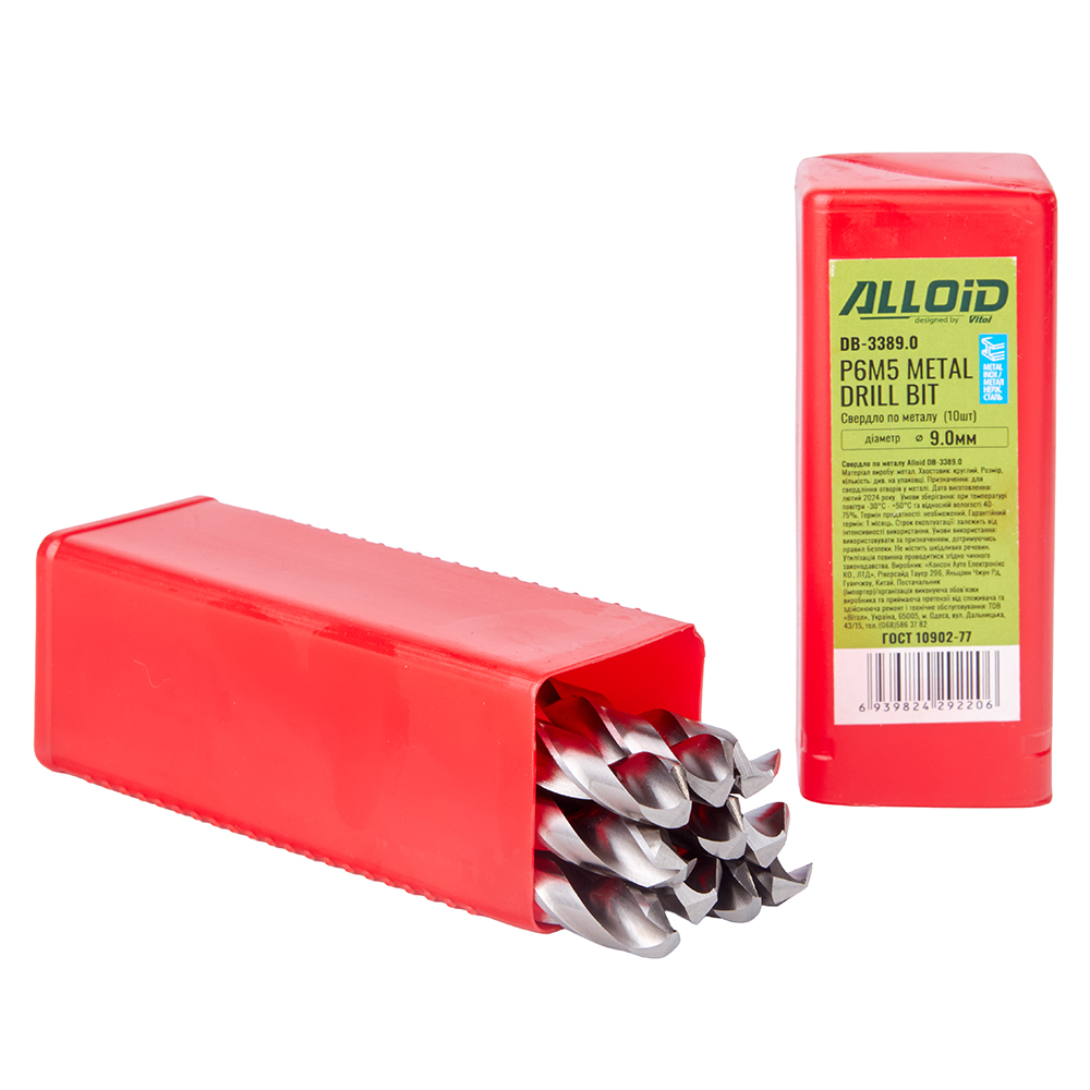 ������� �� ������ 9.0�� DIN338 Alloid