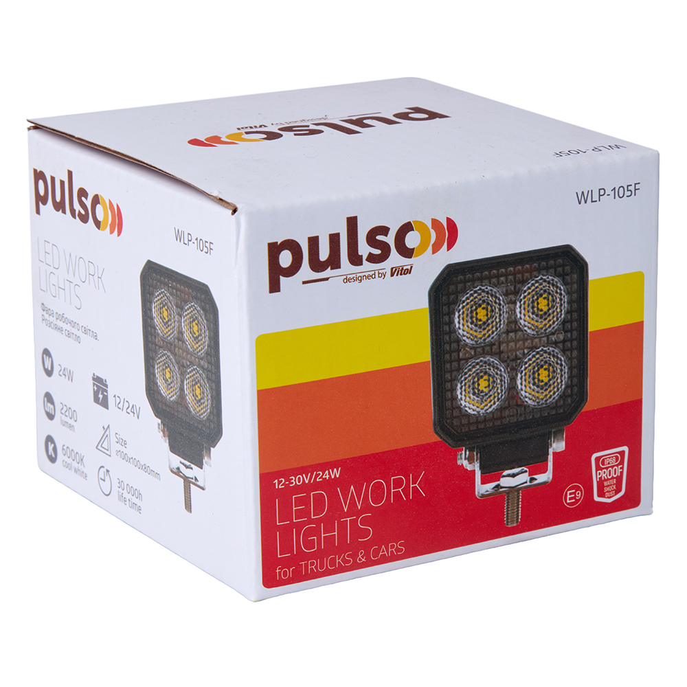 ���� �������� ����� WLP-105F FLOOD (100*100*80) 12-30V/24W(Osram)/6000K