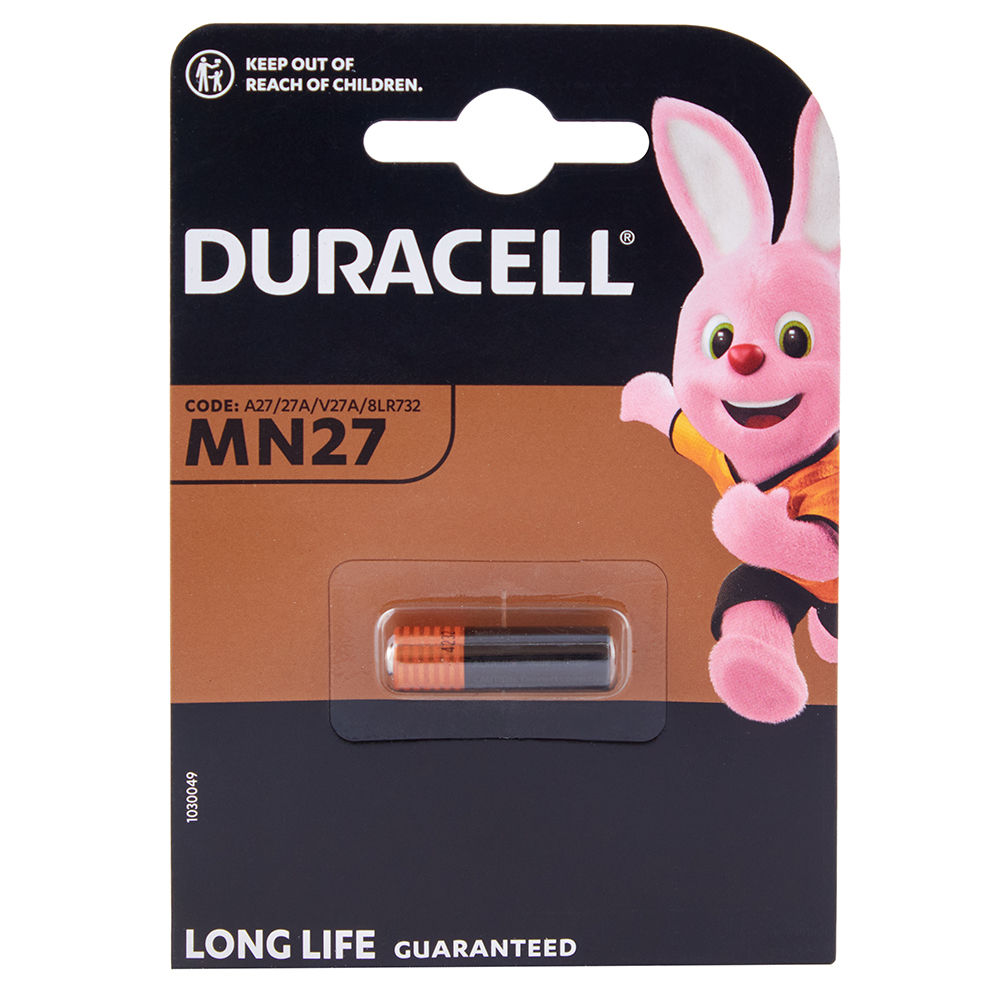 ��������� DURACELL �����  A27/MN27, 12V, 1 ��. � ������ (����� 2��)