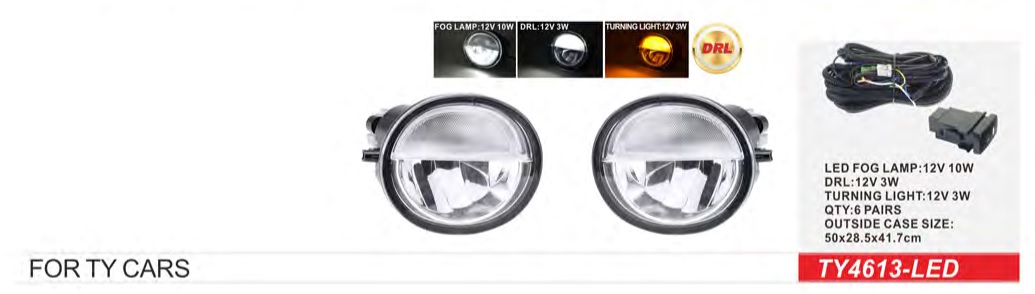 ���� ���. ������ Toyota RAV-4 2003-05/TY4613-LED/12V10W+3W+3W/FOG+DRL+TURN/��.��������