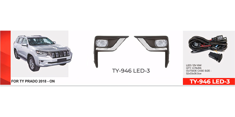 ���� ���. ������ Toyota LC FJ200 2008-12/TY-968L/LED-12V4W/4W/DRL+TURN/e�.��������