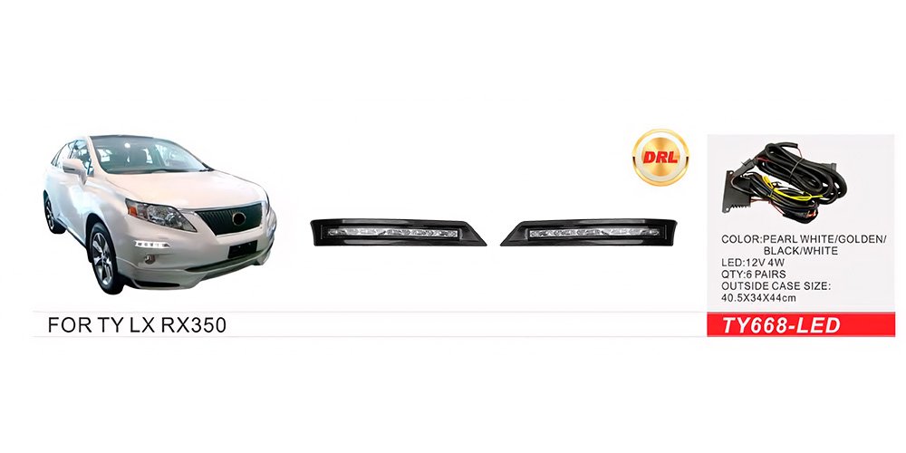 ���� ���. ������ Lexus RX 350 2009-12/TY668-LED-Black/DRL-12V4W/e�.��������