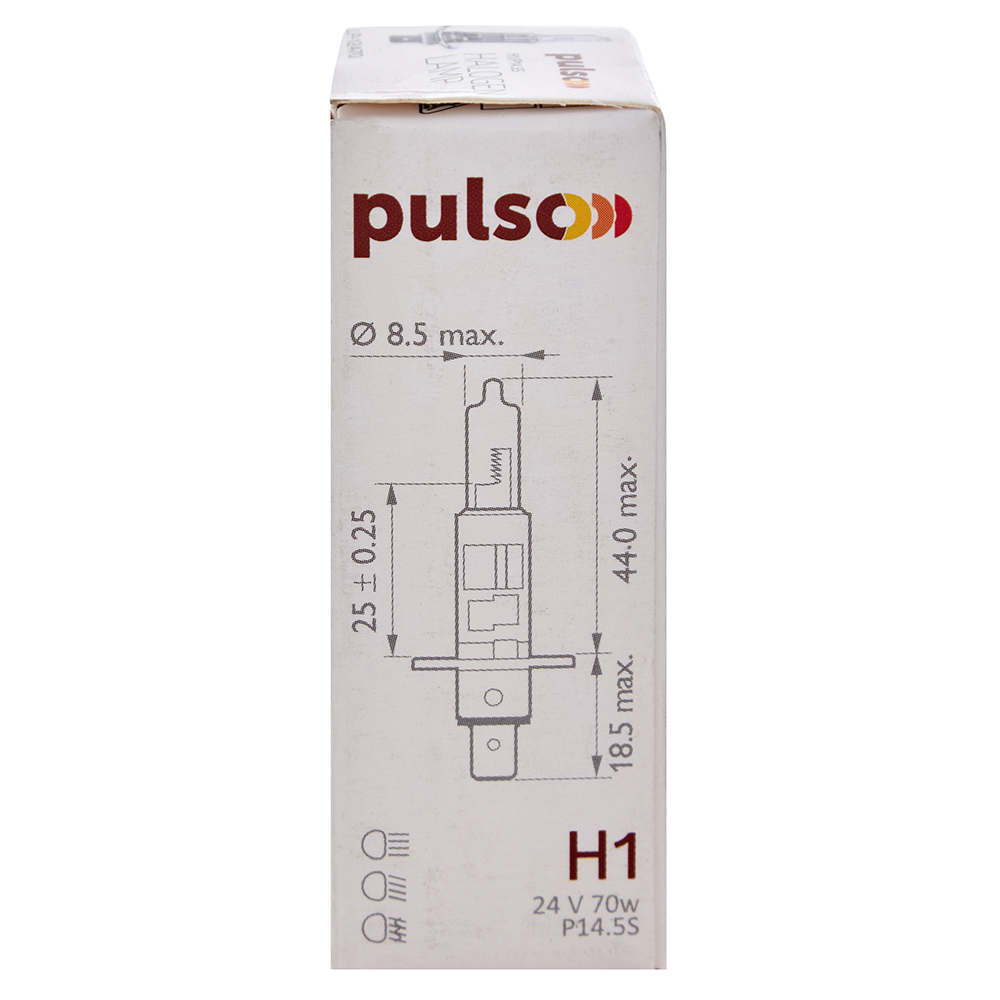 ����� PULSO/��������� H1/P14.5S 24v70w clear/c/box