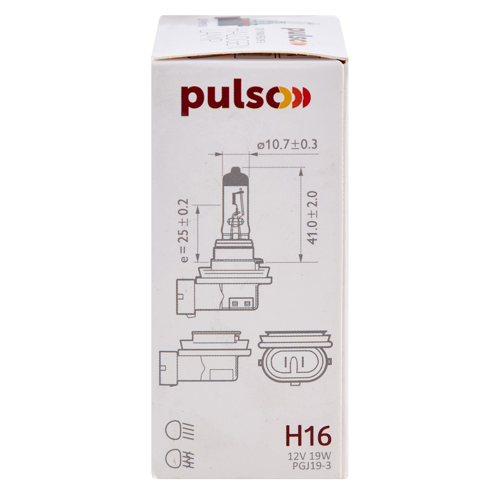 ����� PULSO/��������� H16/PGJ19-3 12v19w clear/c/box