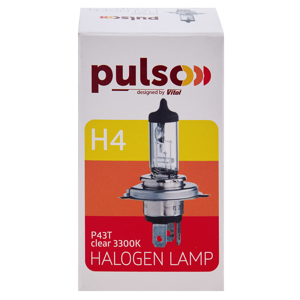 ����� PULSO/��������� H4/P43T 12v60/55w clear/c/box