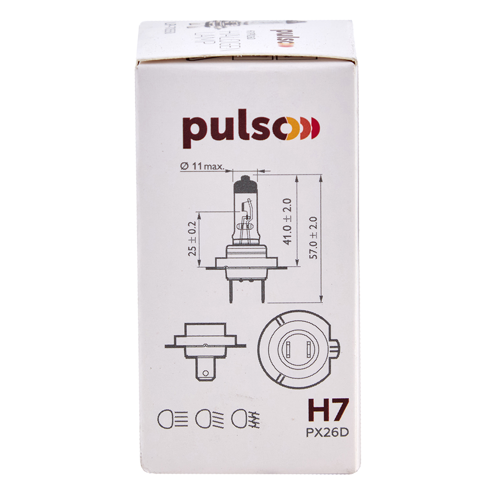 ����� PULSO/��������� H7/PX26D 12v55w clear/c/box
