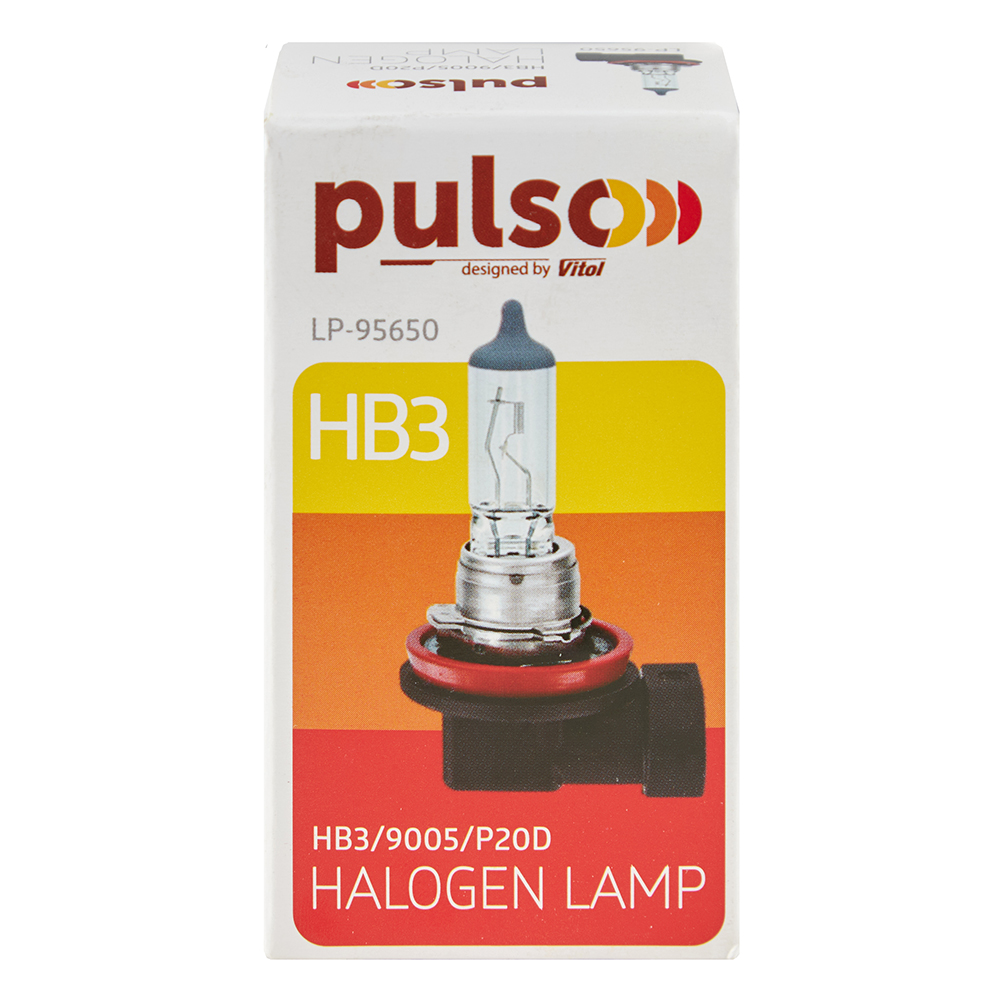 ����� PULSO/��������� HB3/9005/P20D 12v65w clear/c/box