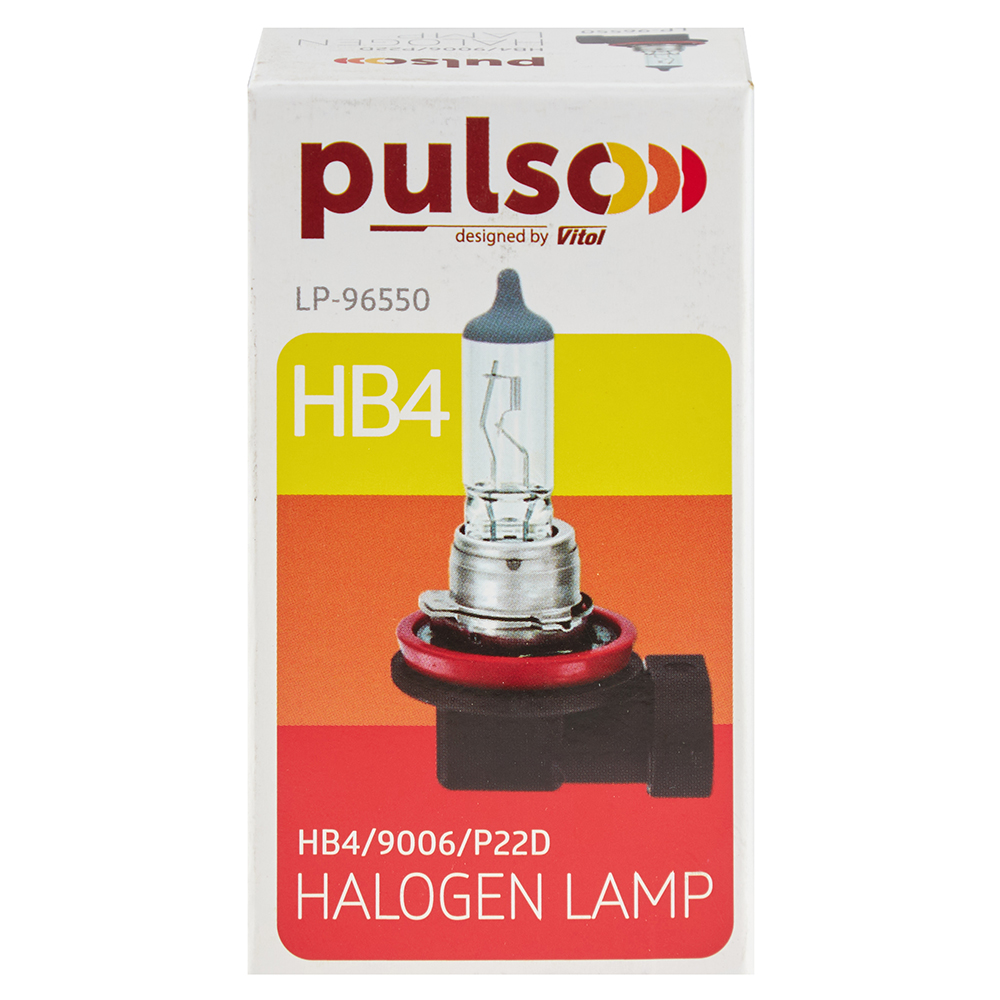 ����� PULSO/��������� HB4/9006/P22D 12v55w clear/c/box