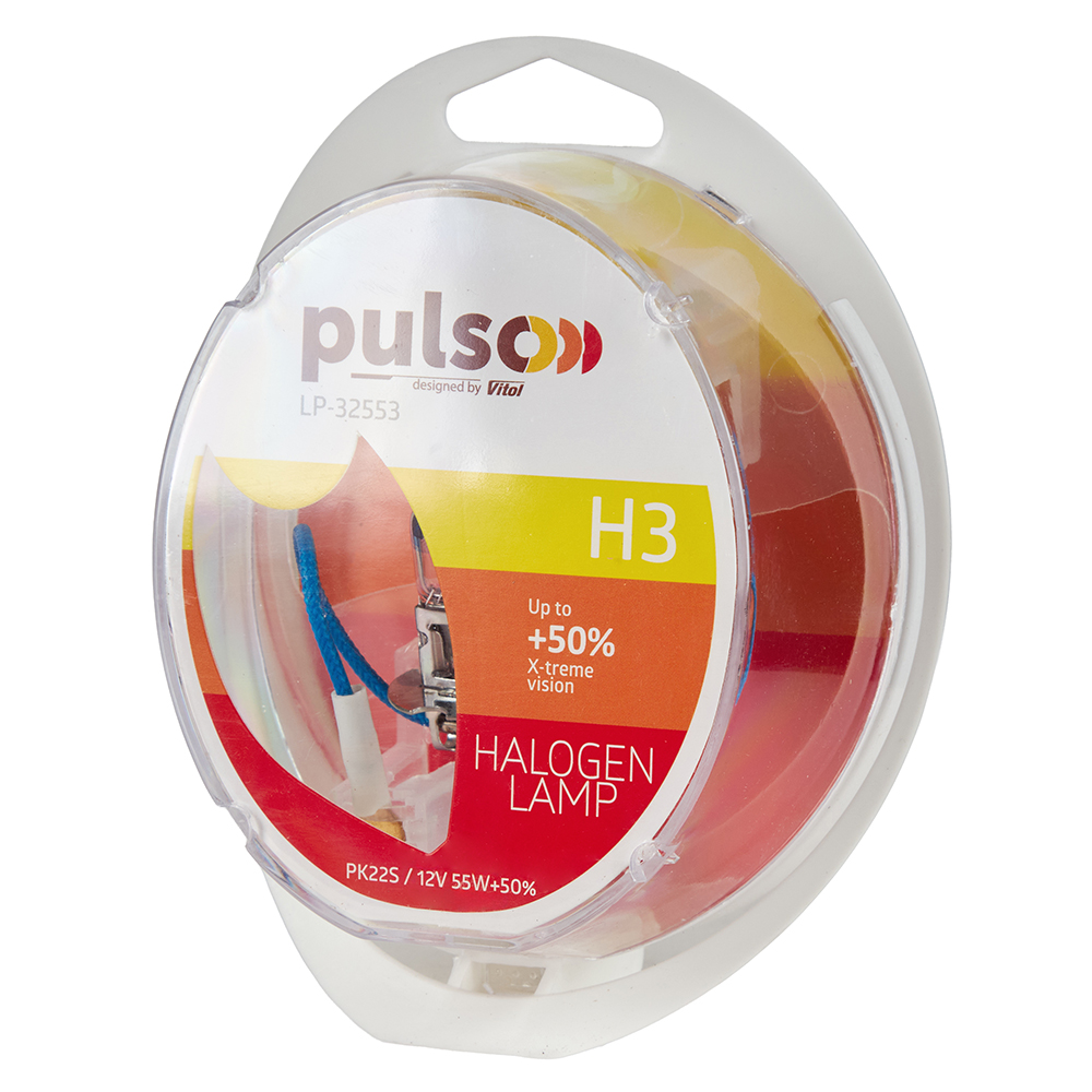 ����� PULSO/��������� H3/PK22S 12v55w+50% X-treme Vision/plastic box