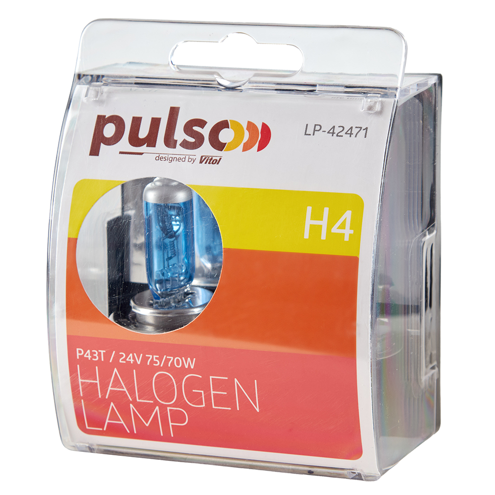 ����� PULSO/��������� H4/P43T 24v75/70w super white/plastic box