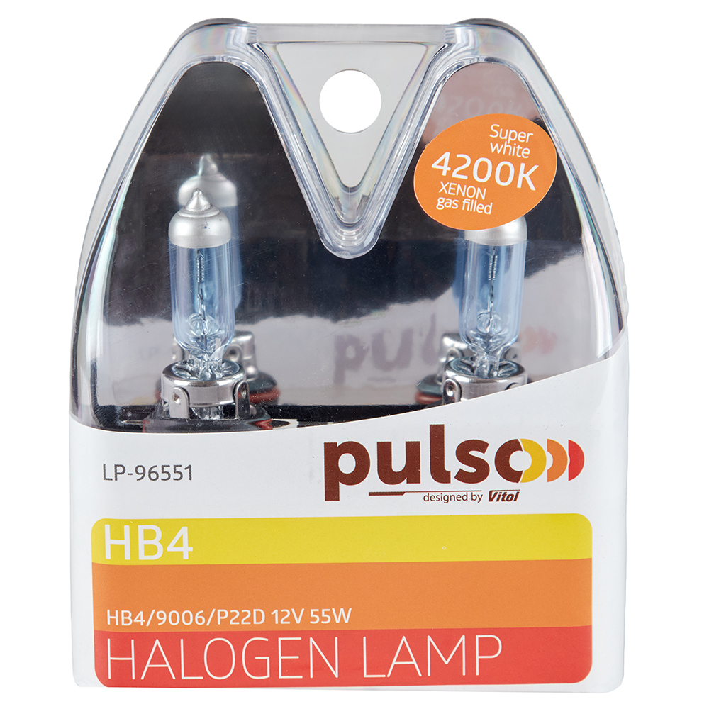����� PULSO/��������� HB4/9006/P22D 12v55w super white/plastic box