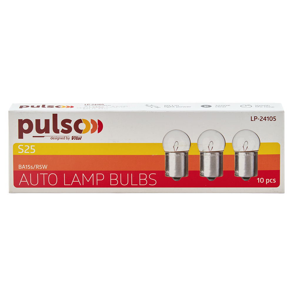 ����� PULSO/��������� S25/BA15s/R5W 24� 5�� clear/1 ����