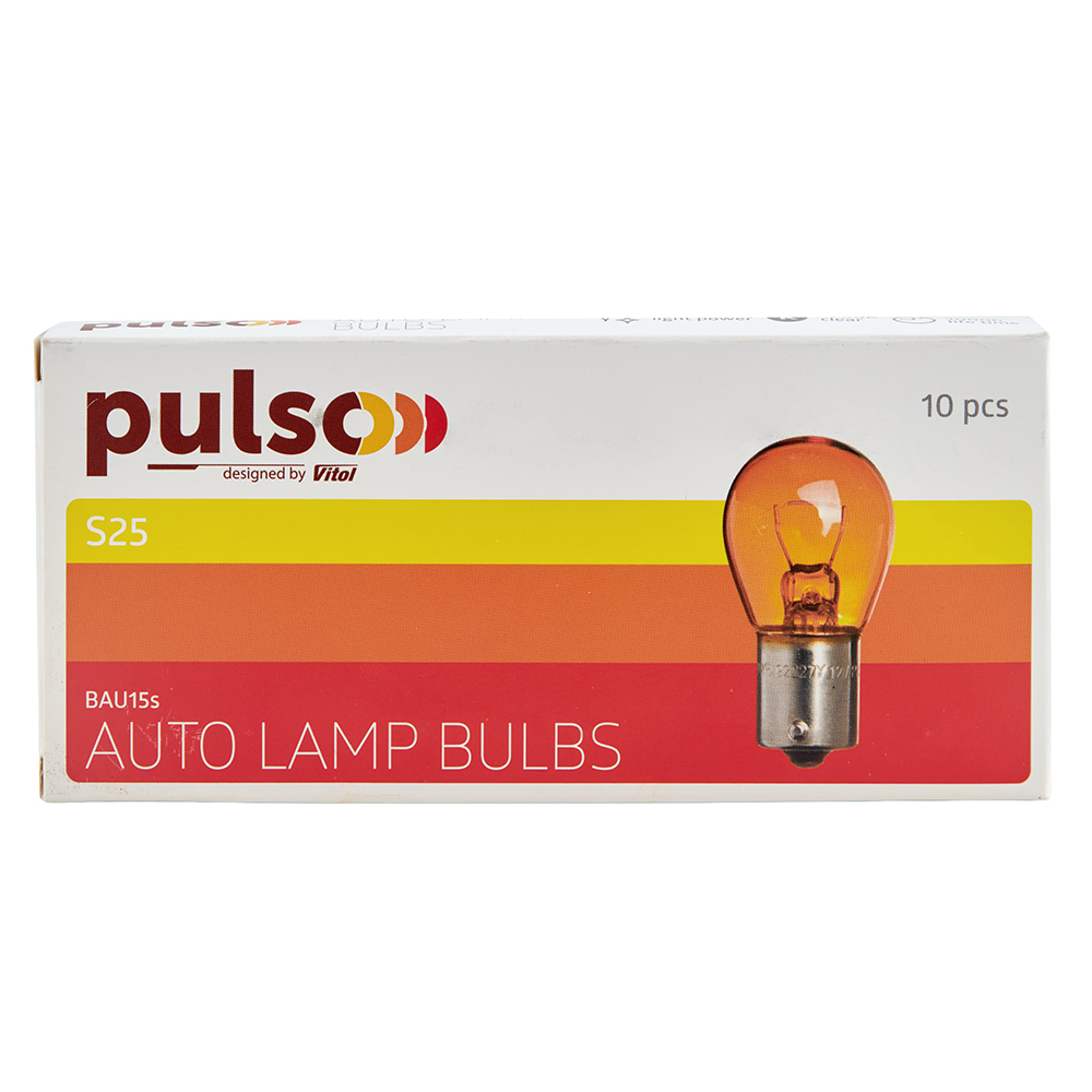 ����� PULSO/��������� S25/BAU15s/P21W 12�/21�� amber/�������/1 ����