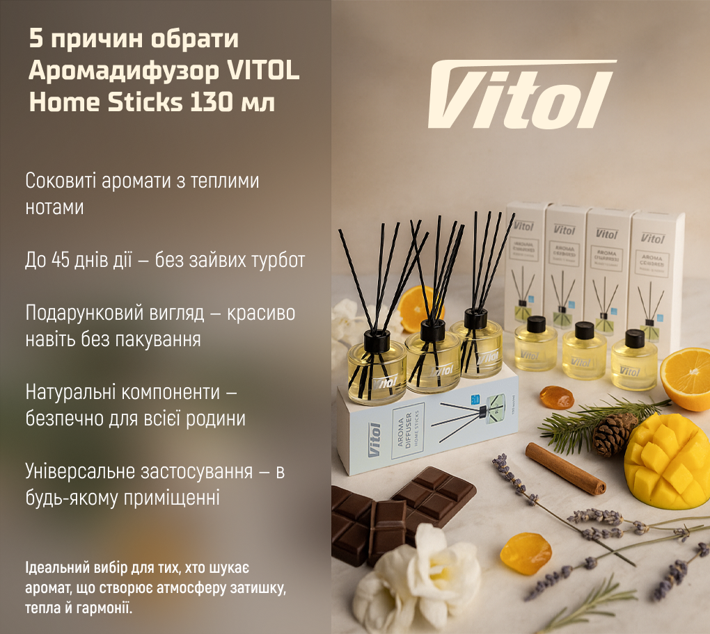 ������������ VITOL Home Sticks Winter Plum 130 ��