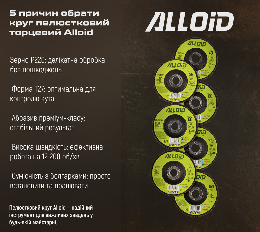 ���� ����������� �������� 125 ��, ����� 220 Alloid, T27